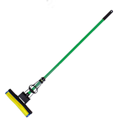 Швабра з віджимом кольорова ручка 