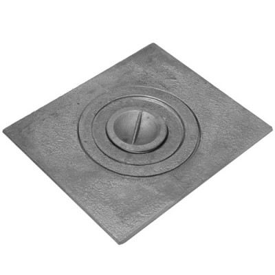 Плита однокомфорна чавун 350 * 400 (товщина 6мм) /Без повер. і обміну/