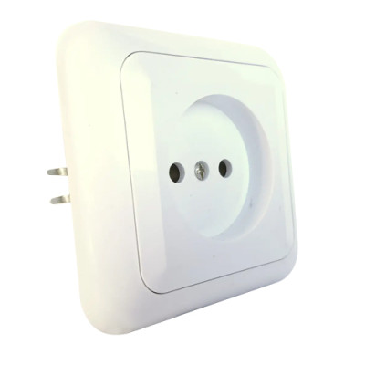 Розетка 1-я внутрішня пласт. (Біла) РС10-005 АБС / 12шт