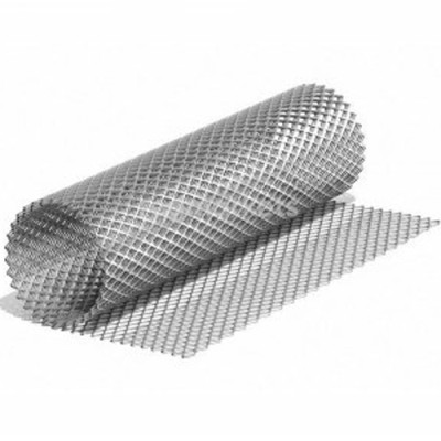 Сітка просічно-витяжна оцинкована 1м*10м (яч. 17*40) під штукатурку 0,5мм