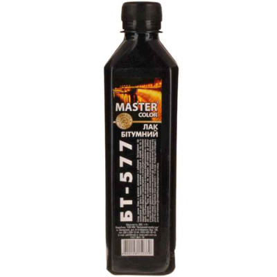 Лак бітумний-577 Master color  0,8л (520гр) /21шт/квадрат
