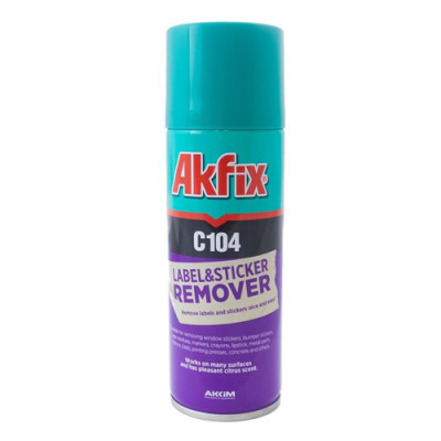 Спрей АКФІКС А-104 для видалення наліпок, етикеток, скотча 200г/24 шт уп.