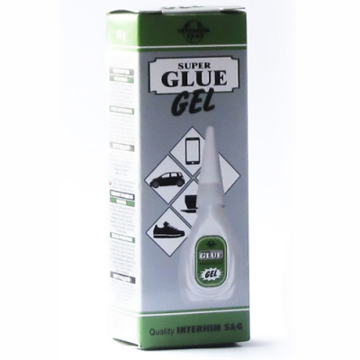 Супер-клей гель Super Glue Gel глобус 20мл Польща ящ 50шт