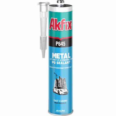 Герметик поліуретановий (авто) Акфікс Р645 чорний 310 мл /ящ 12шт