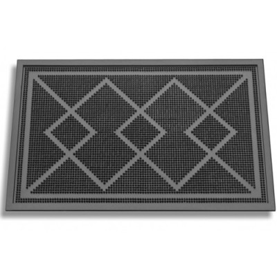 Килимок гумовий придверний з бортом 35см*55см*0,8см K-5 великі ромби уп. 10 шт.