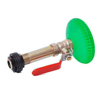 Душ літній метал,  довгий кран латунь, гайки пластик  / 50шт