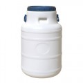 Бочка п/е харчова з ручками ПластБак 30л h500*d240мм біла