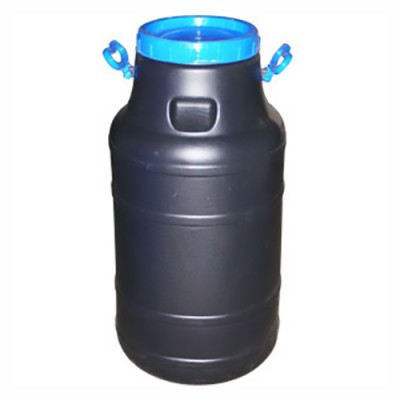 Бочка п/е не харчова з ручками ПластБак 60л h730*d360мм чорна