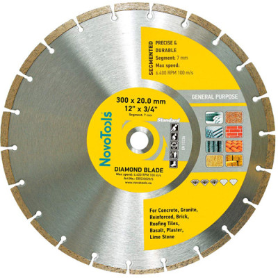 Диск алмаз NovoTools Basic 230мм*7мм*22,23мм Сегмент