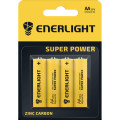 Батар. Enerlight Super Power соль  AA  BLI 4/бліс. 4шт (R6)/12шт в кор.