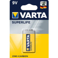 Батар. Крона соль Varta Superlife 6F22 BLI  1 Zing-carbon( 2022), блістер/10шт в кор./