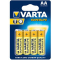 Батар. соль Varta Superlife AA BLI 4 Zing-carbon (2006) блістер/12шт в кор./