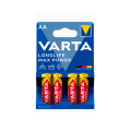 Батар. Varta Max T./Longlife Max Power AA BLI 4 Alkaline (4706), блістер/20шт в кор.