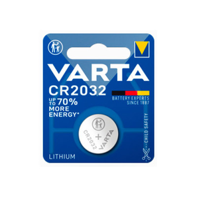 Батар. Varta CR 2032 BLI 1 Lithium, блістер/10шт в кор./