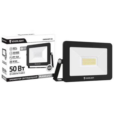 Прожектор світлодіодний Enerlight Mangust 50Вт 6500K 175x25x145