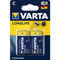 Батар. Varta Longlife С BLI 2 Alkaline (4114)/10шт в кор.