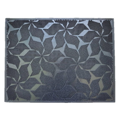 Килимок гумовий придверний 55,3см*41,2см К-302 візерунки уп. 10 шт.