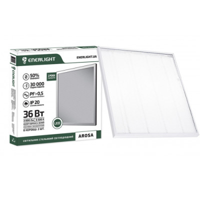 Світильник стельовий світлодіодний Enerlight AROSA 36Вт 6500K 595x595х19мм