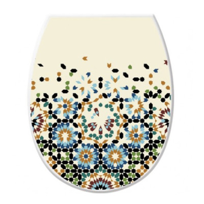 Сидіння для унітазу пластик ELIF Мозаїка/U372