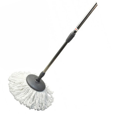 Швабра мікрофібра d-160мм телескопічна ручка 820-1050мм кругл. для відра Magic MOP /ZP-279