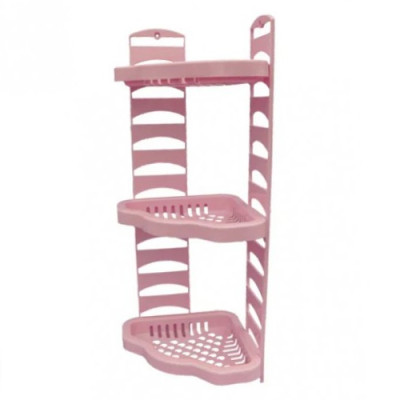 Полиця для ванної кімнати кутова біла 