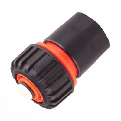 Конектор для шланга 3/4 аквастоп чорний /уп 50шт/ 25шт