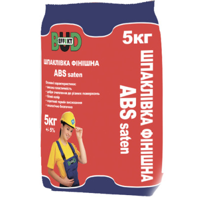 .Шпаклівка ABC Фініш 5кг BUD EFFEKT