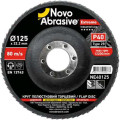 Круг пелюст.торцевий Novoabrasive ZR 125мм*22.2мм т29* Р 40 ( уп=10шт)