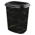 Кошик для білизни 45л ELIF Чорний мармур