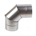 Коліно збірне з нерж. сталі d 160мм 90 градусів