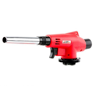 Пальник (Горелка) газовий з п`єзопідпалом на курку, регулятор, подовжене сопло Інтертул  /10шт в уп