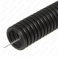 Гофра труба електротех. ПВХ з протяжкою (чорна) D16мм (100м)