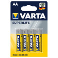 Батар.соль Varta Superlife AA FOL 4 Zing-carbon/ (2006)/15шт в кор./