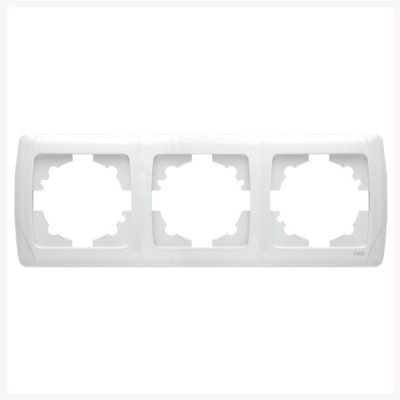 Рамка 3-я горизонтальна Carmen Біла VIKO / уп. 10 шт