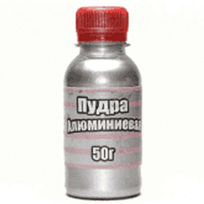 Пудра-пігмент алюмінієва 50гр. пляшка /уп 20шт