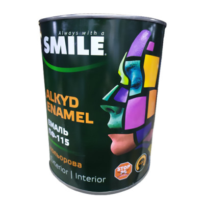 Емаль ПФ-115 SMILE 2,0 кг/ 2,2 кг Срібляста Україна уп 6шт