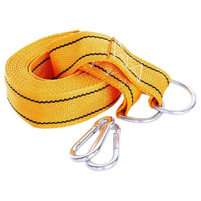 Трос буксирувальний посилений з подвійною пряжкою 3т 4,5м*50мм /284026/ гаки (СИЛА)