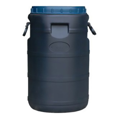 Бочка п/е не харчова ПластБак 40л з ручками h54см*d32см широке горло чорна