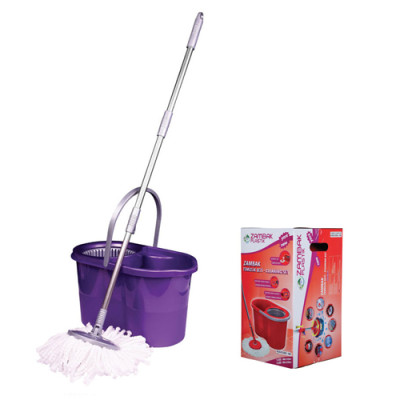 Набір для прибирання Magic Mop /188/190/  відро 16л 270мм*160мм*470мм +швабра телескоп. ручка 1050мм насадка мікрофібра Туреччина