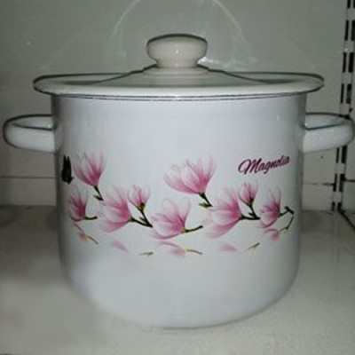 Каструля емаль 4,5л цил. 