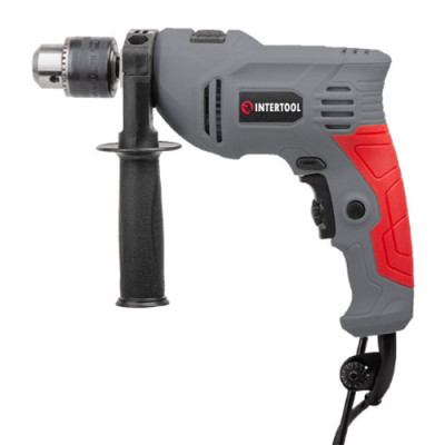 Дриль ударний Інтертул 600Вт, 0-3000 об/хв, 1.5-13мм, реверс, гарантія 1рік