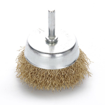 Щітка торцева ЛАТУННИЙ дріт 75мм(Дриль) 830404 (APRO)