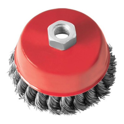 Щітка торцева СТАЛЕВИЙ дріт витки 85мм (УШМ) 830440 (APRO)