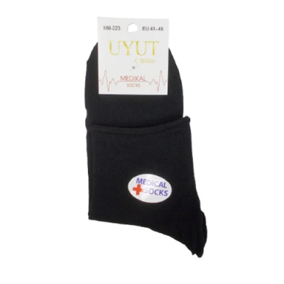 Шкарпетки (№507) махрові без малюнка медичні 201med чол(41-45) Мікс уп.12шт