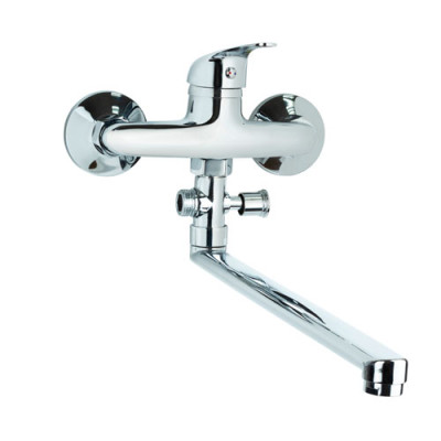 Змішувач для ванни TN d35 гусак прямий 350мм дивертор виносний картріджний TAU (TN-3С242C)