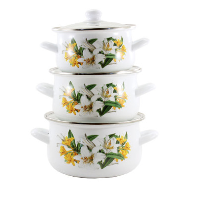 Набір емаль посуду (3пр 2л,3л,4л) 