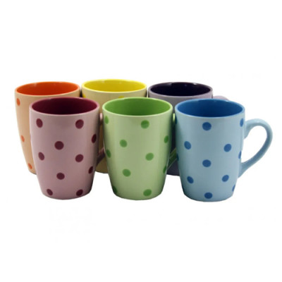 Кружка керам 330мл Горох МІХ/KW106