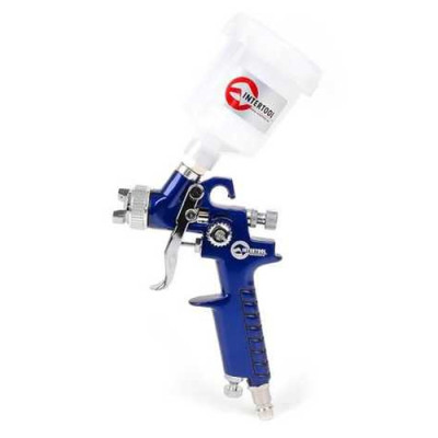 Фарбопульт пневматичний, форсунка 0.8мм, верхній пласт.бачок 125мл,3бар, гарантія 6 місяців