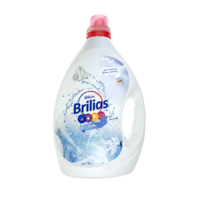 Гель для прання Brilias White 3л уп.4шт