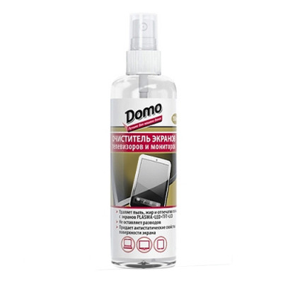 Очисник екранів телевізорів і моніторів Domo 150 мл уп.36шт Очисник екранів телевізорів і моніторів Domo 150 мл уп.36шт